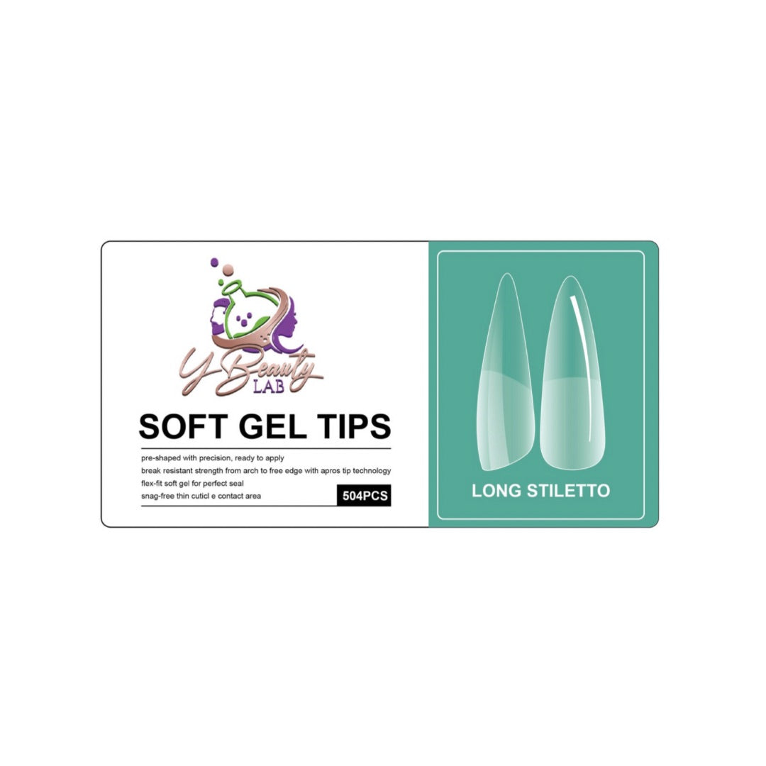 Soft Gel Tips Long Stiletto