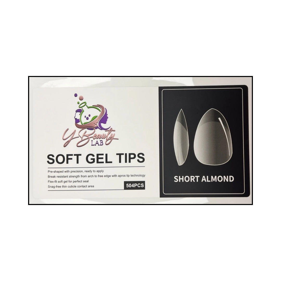 Soft Gel Tips Short Almond