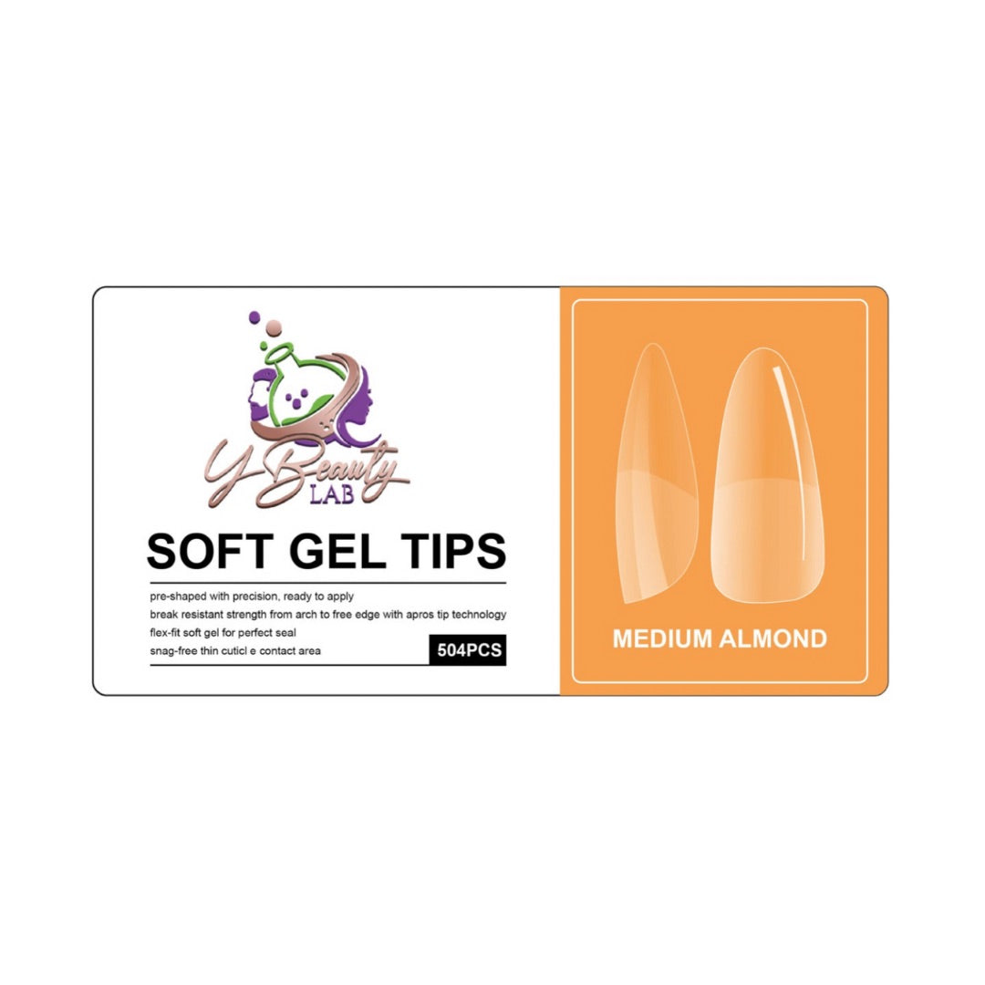 Soft Gel Tips Medium Almond