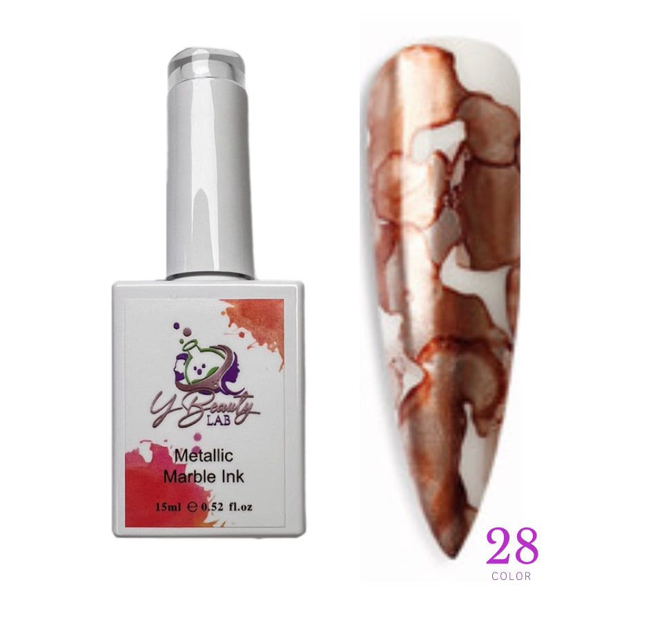 Metallic Marble Ink Bronze 28