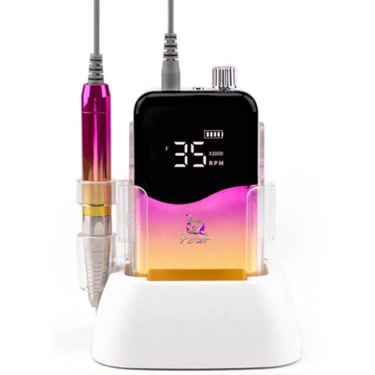 2 in 1 Hybrid Coreless Nail Drill Gradient Gold